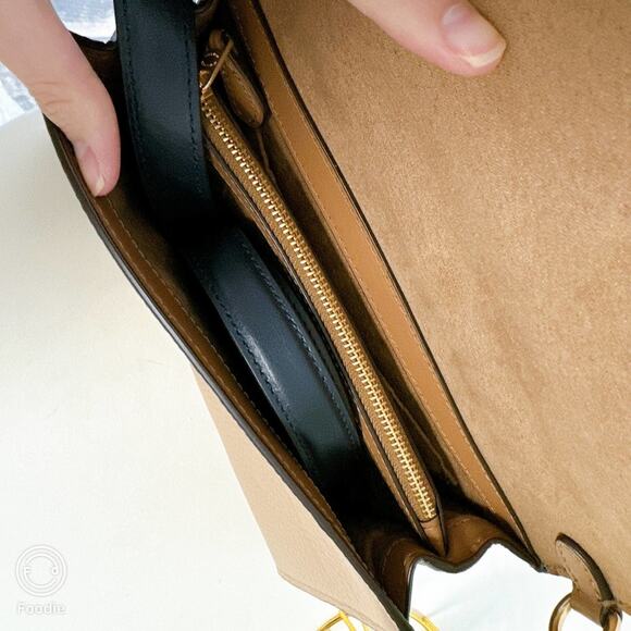 Coach C8161 Kleo Top Handle In Colorblock In Gold/Marble Blue Multi - Picture 6 of 7